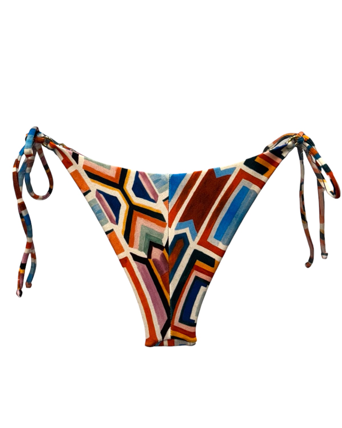 Tanga de biquíni amarração lateral argolinha dourada Tess - Imagem 4