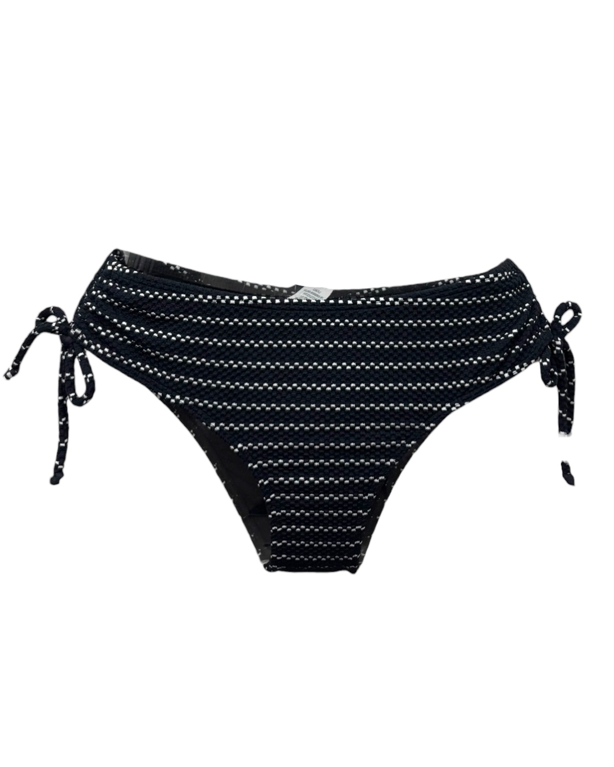 Tanga de biquíni detalhe franzido na lateral textura Listra PB