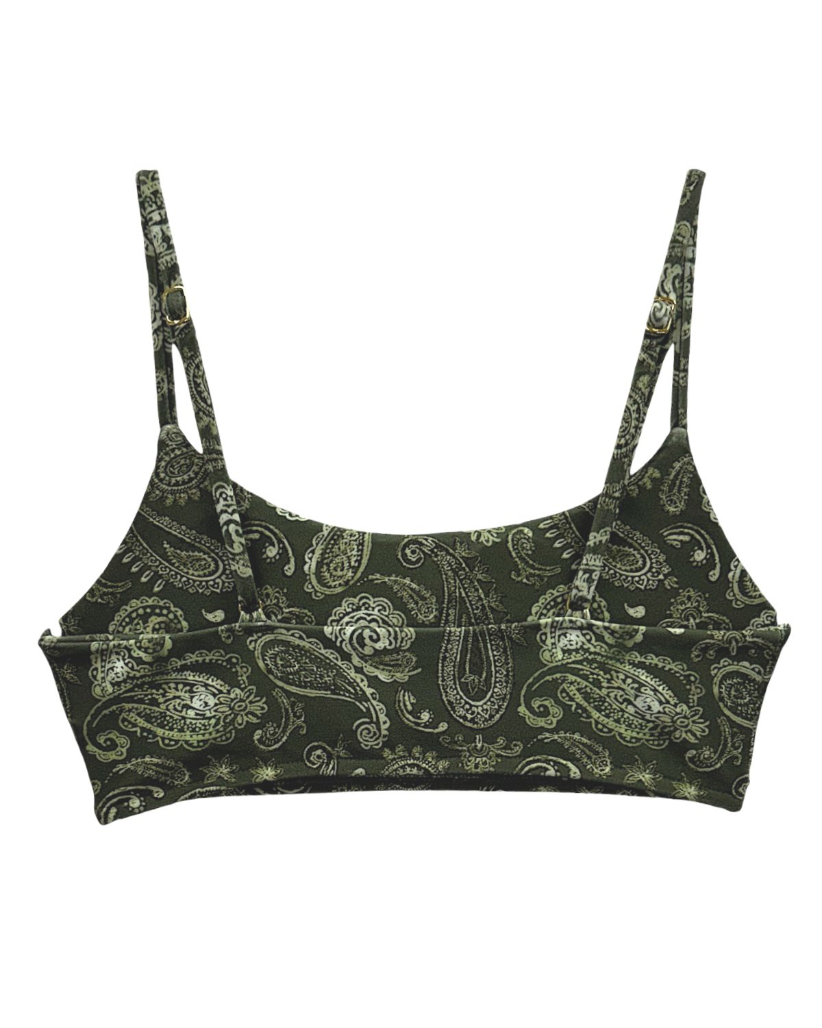 Top de biquíni básico com alças reguláveis Paisley - Imagem 3