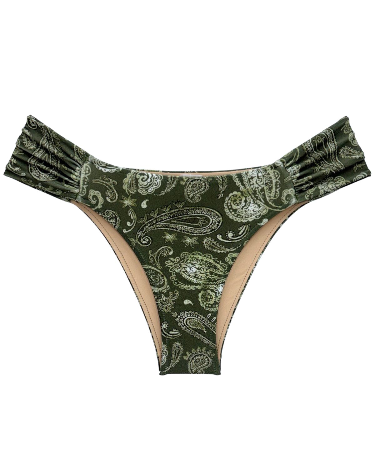 Tanga de Biquíni com Lateral Drapeada Paisley - Imagem 4