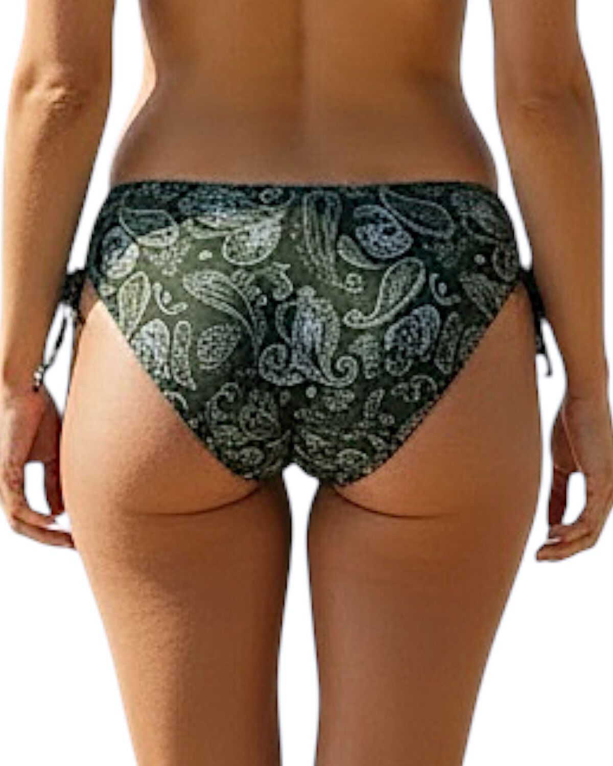 Tanga de Biquíni com Franzido Lateral Paisley - Imagem 2