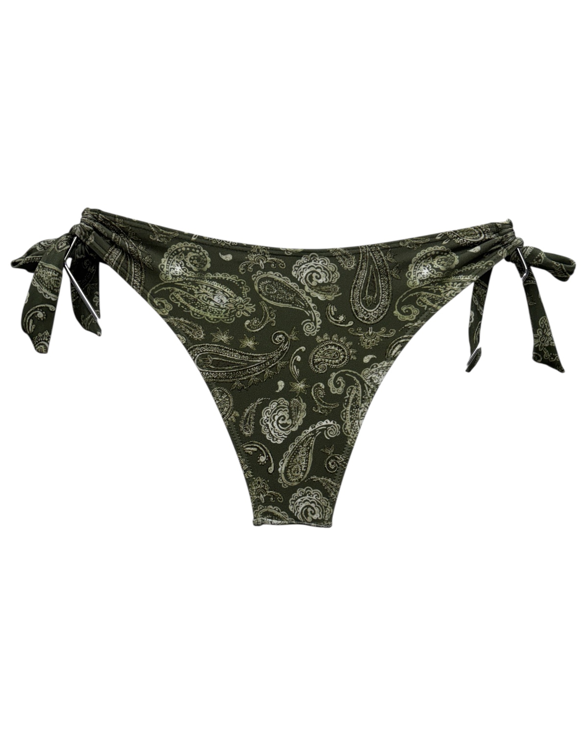 Tanga de Biquíni com Amarração na Lateral Paisley - Imagem 3