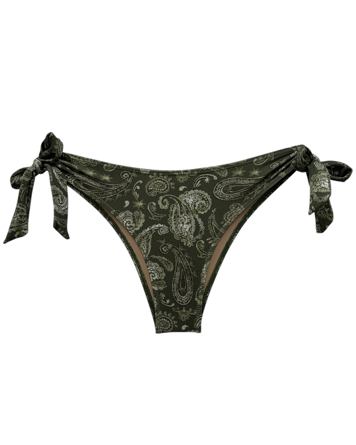 Tanga de Biquíni com Amarração na Lateral Paisley - Imagem 2